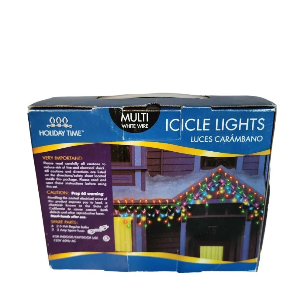 NWT Icicle Lights with Universal Light Clips